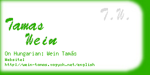 tamas wein business card